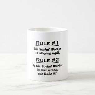 Härska socialarbetare kaffemugg