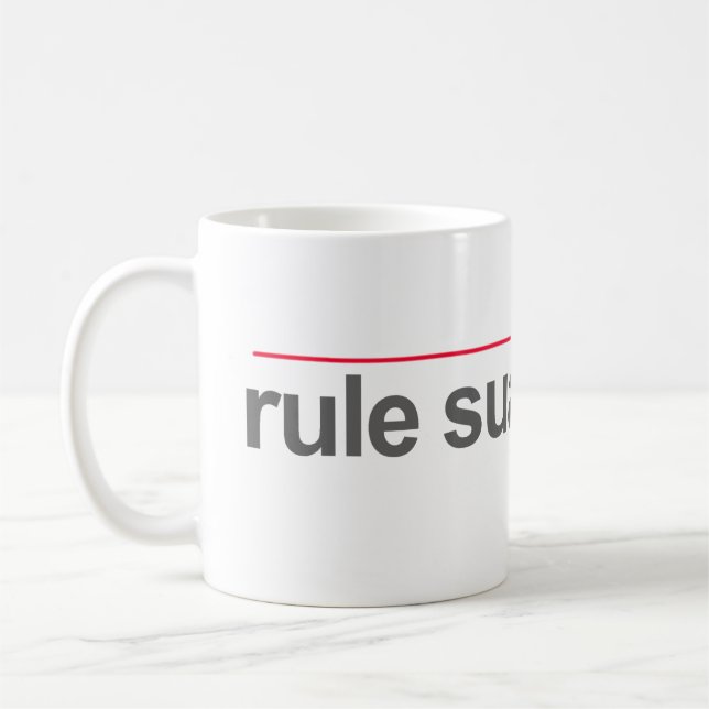 "HÄRSKA SUA SPONTE", -- KAFFEMUGG (Vänster)