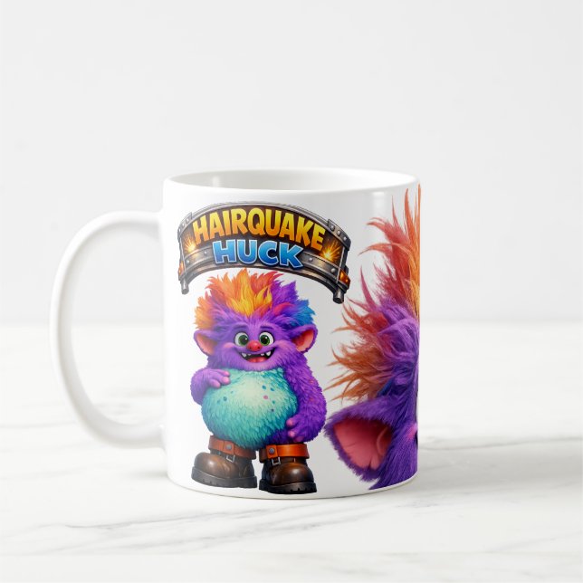 Hårskak Roligt Monster  Kaffemugg (Vänster)