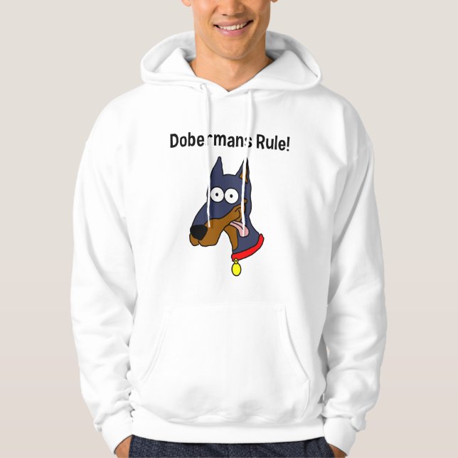 "Härskar Dobermans!", Hoodie (Framsida)