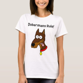 "Härskar Dobermans!", Röda Dobermankvinnor T-shirt