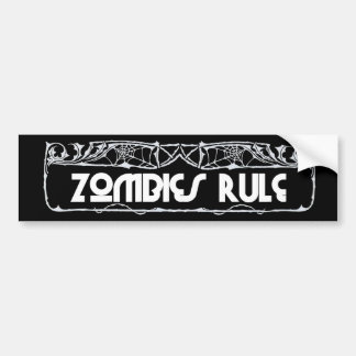 "Härskar Zombies" bildekalet Bildekal