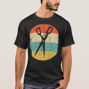 Hårskärande sax Retro Hairdresser Pub T Shirt