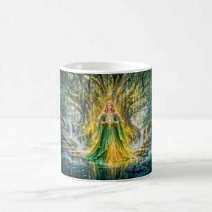 Härskarinna under Världsträdet – Fantasy Magi Ar Kaffemugg
