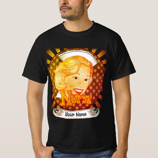 Hårsköterska i blodet t shirt (Framsida)