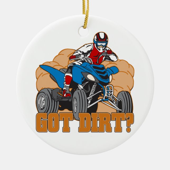Harsmuts ATV Julgransprydnad Keramik (Framsidan)