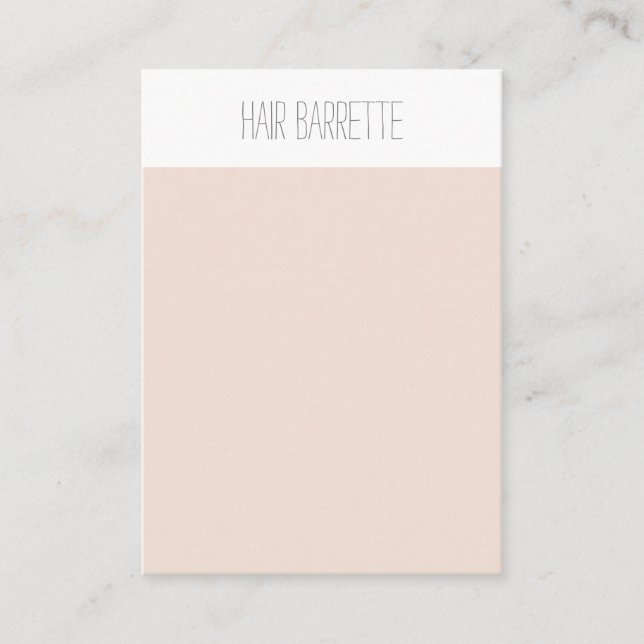 Hårspännen pinnar displaykort visitkort (Framsida)