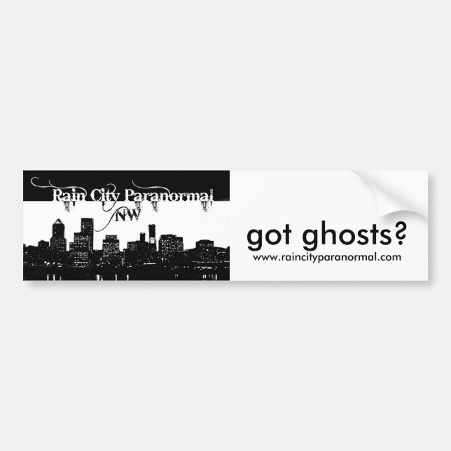 HarspökenCityscape Bumpersticker. Bildekal (Framsidan)