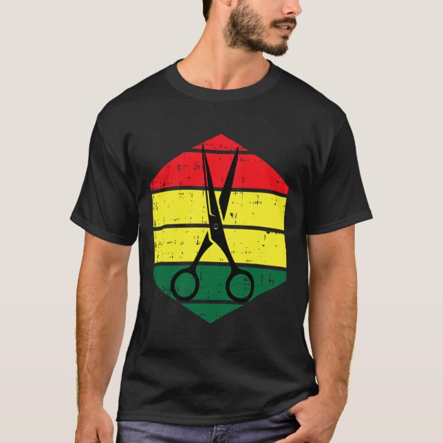 Hårstidslist Junetonde Blm Black History Hairdres T Shirt (Framsida)