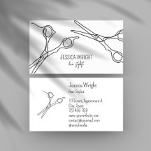 Hårstidssax Chic Modern enkel linjebild