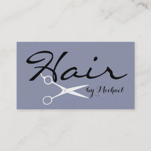 Hårstylist Elegant Cool Grå Bakgrund Visitkort