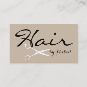 Hårstylist Elegant Mörk Vanilj Bakgrund #2 Visitkort