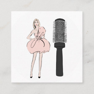 Hårstylist Fyrkantigt Visitkort