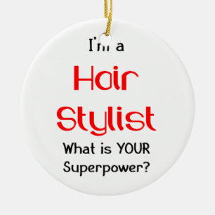 Hårstylist Julgransprydnad Keramik