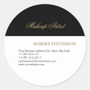 Hårstylist Makeup Artist Företag Runt Klistermärke
