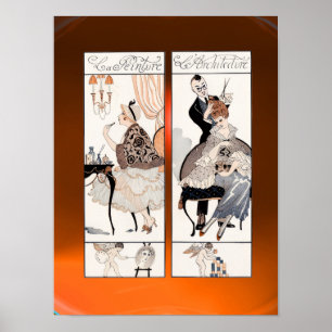 HÅRSTYLIST, MODE FÖRSKJÖNINGSSALONG SMINKKONSTNÄR POSTER