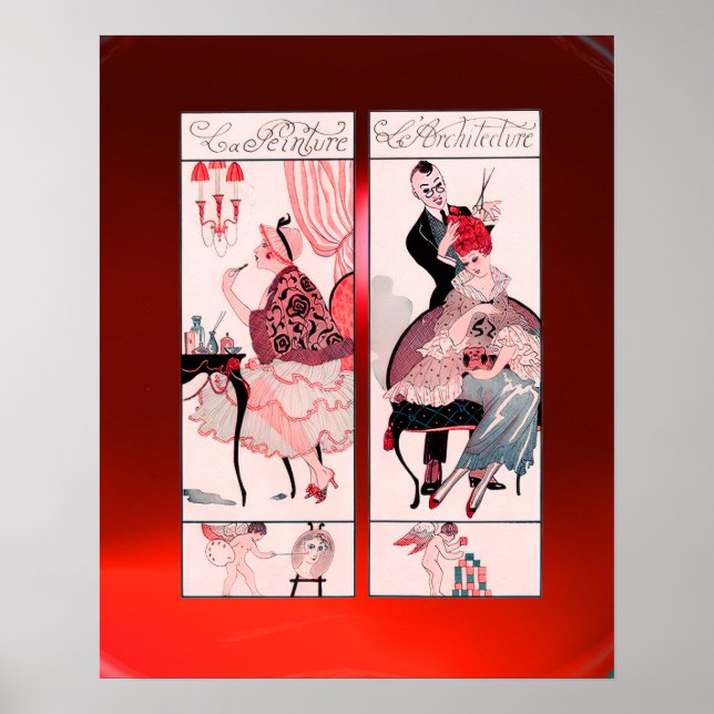 HÅRSTYLIST, MODE SKÖNhetssalong SMINK KONSTNÄR Poster (Framsidan)