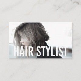 Hårstylist modern foto visitkort