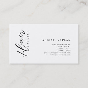 Hårstylist Modern Minimalist Elegant Enkel Visitkort