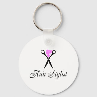 Hårstylist (Rosa/sax) Nyckelring