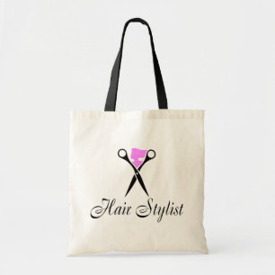 Hårstylist (rosa/saxen) tygkasse