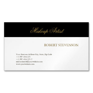 Hårstylist Sminkartist Visitenkort Magnetiska Visitkort