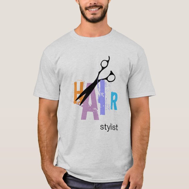 Hårstylist T Shirt (Framsida)