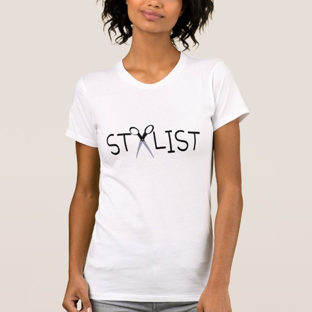 Hårstylist T Shirt (Framsida)