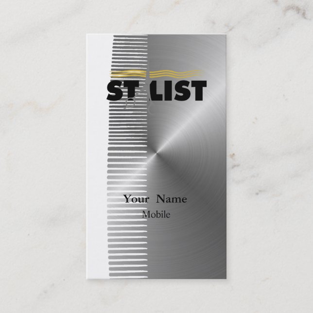 Hårstylist Visitkort (Framsida)