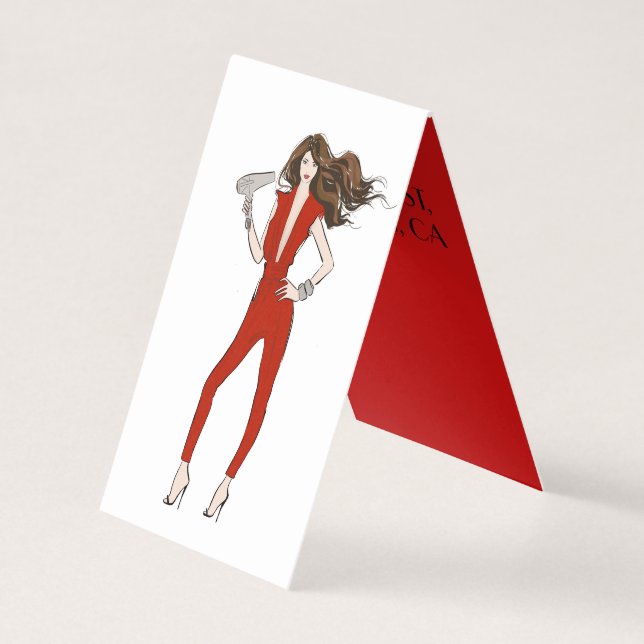 Hårstylist Visitkort (Framsida)