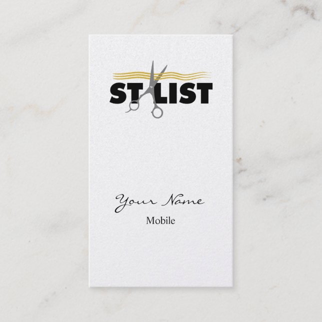 Hårstylist Visitkort (Framsida)