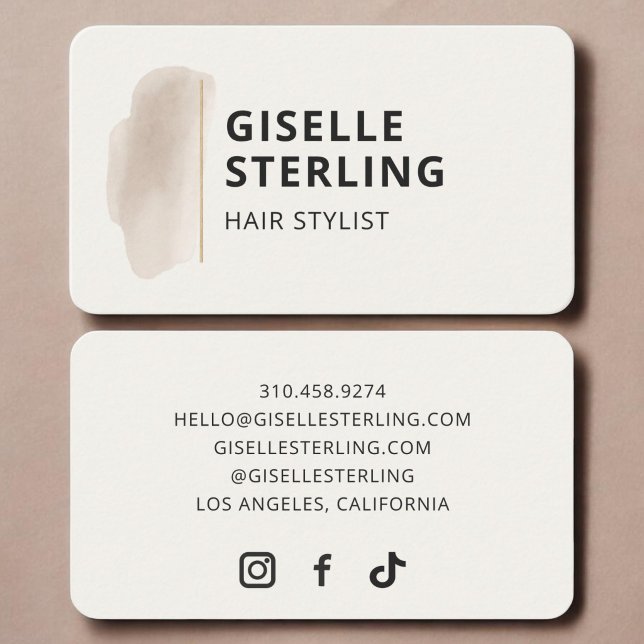 Hårstylist  visitkort (Skapare uppladdad)