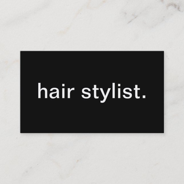 Hårstylist Visitkort (Framsida)