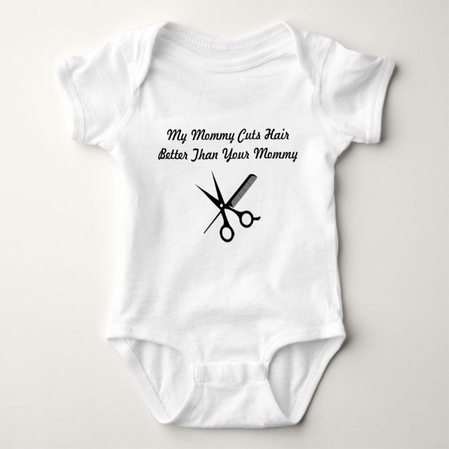 Hårstylistbaby Onsie Tee Shirt (Framsida)