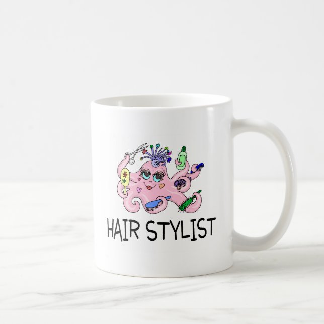 Hårstylistbläckfisk Kaffemugg (Höger)