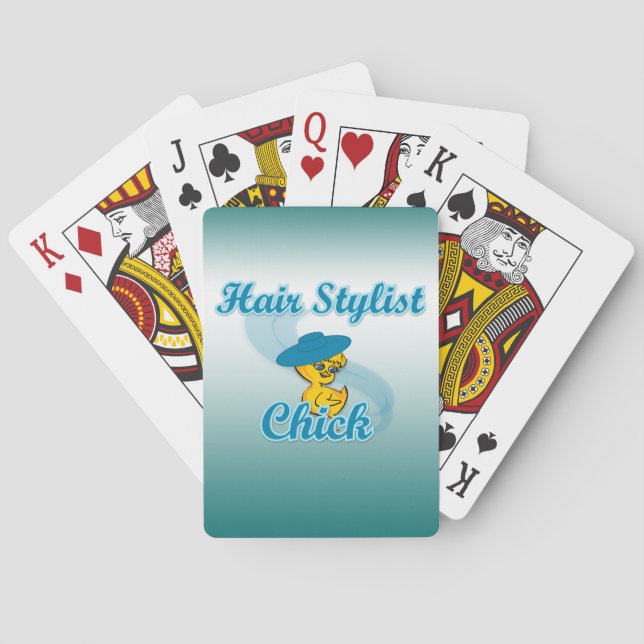 Hårstylistchick #3 kortlek (Baksidan)