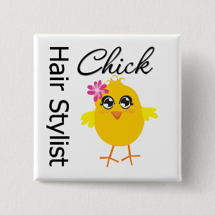 Hårstylistchick Knapp