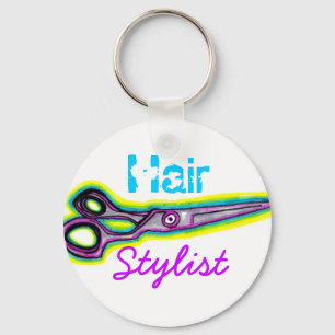 Hårstylisten klipper Keychain Nyckelring