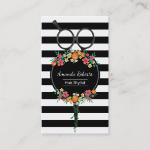 Hårstylisten Scissor & den moderna Tidsbeställning Kort