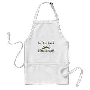 Hårstylistretsticka det, Til det står upp Förkläde