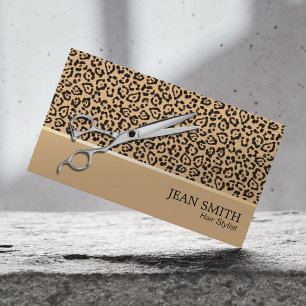Hårstylistsilver Scissor det moderna Visitkort