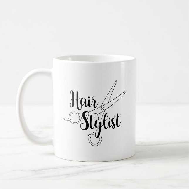 Hårstylistsvart Kaffemugg (Vänster)