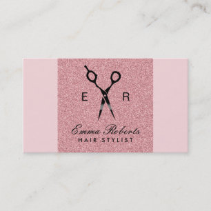 Hårstylistsvarten Scissor den eleganta bleken - Visitkort