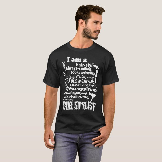 HårstylistTshirt Tröja (Hel framsida)