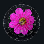 hårt arbetande bin darttavla<br><div class="desc">en blomma och ett bin på djup blå bakgrund</div>