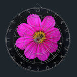 hårt arbetande bin darttavla<br><div class="desc">en blomma och ett bin på djup blå bakgrund</div>