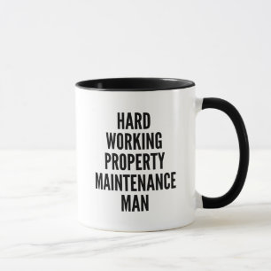 Hårt arbetande Egendom Maintenance Man Mugg