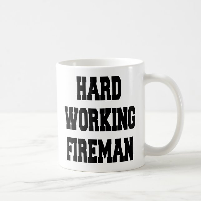 Hårt arbetande Fireman Kaffemugg (Höger)