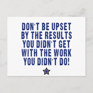 Hårt arbete, ansträngning, Betalar! Vykort