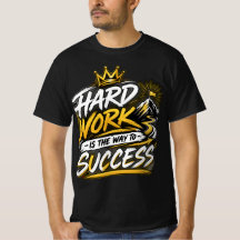 Hårt Arbete Är Vägen Till Framgång Motiverande Typ
